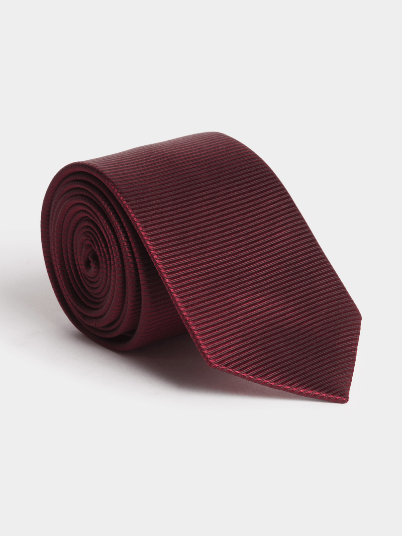 Burgundy Silk Twill Tie