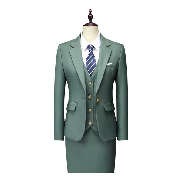 3 PIECE GREEN OLIVE