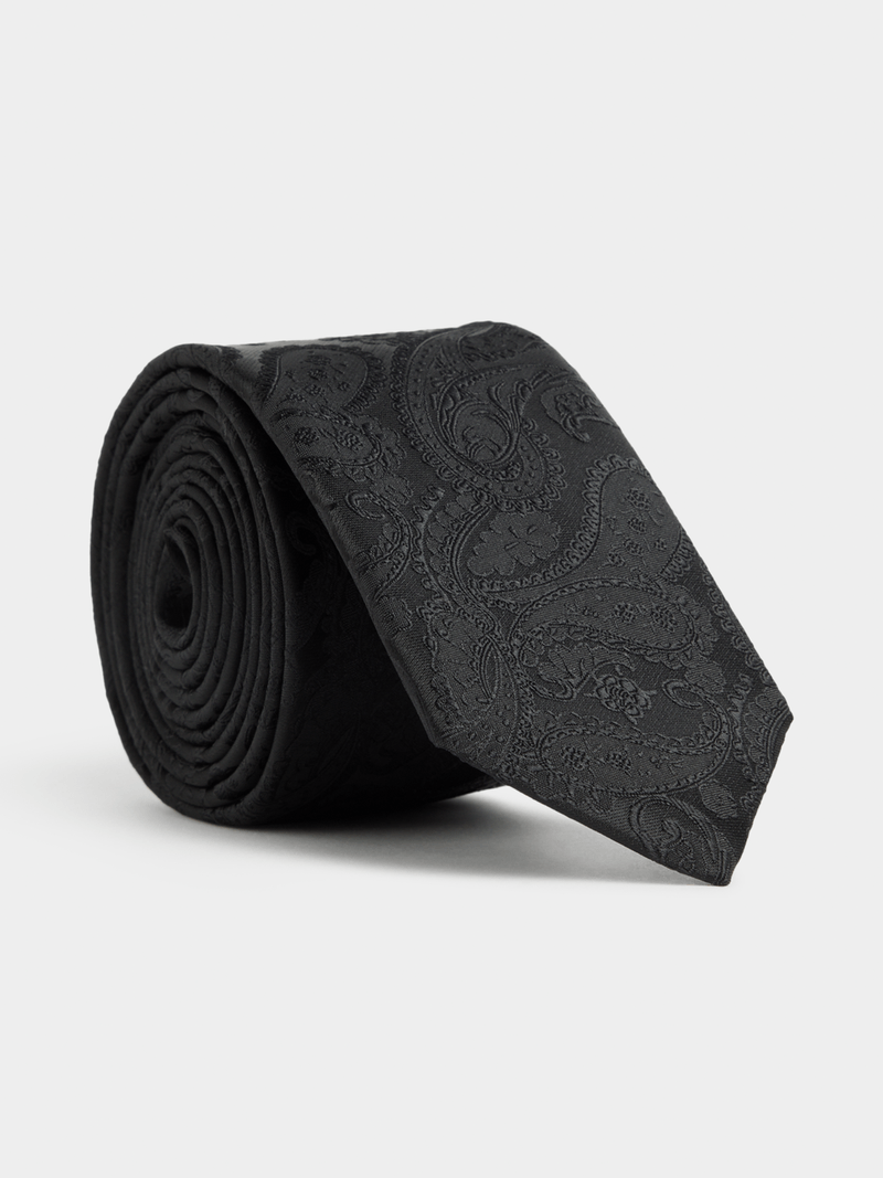 Paisley Black Fashion Tie
