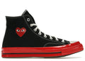 CONVERSE CHUCK TAYLOR ALL-STAR 70 HI COMME DES GARCONS PLAY BLACK RED MIDSOLE