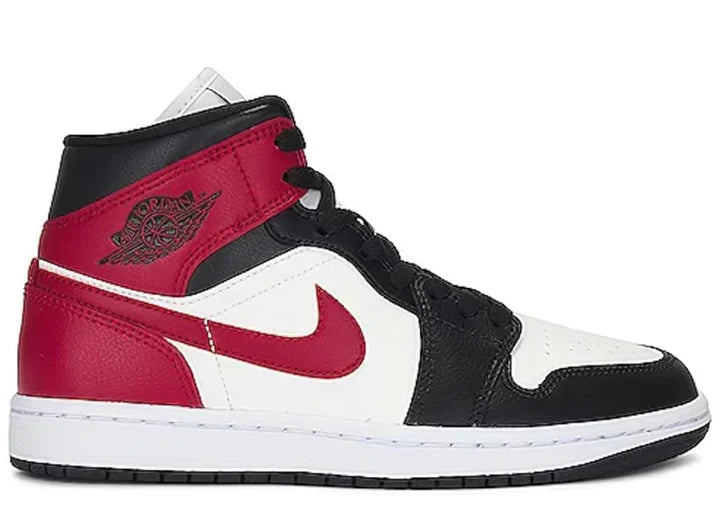 JORDAN 1 MID GYM RED OFF NOIR